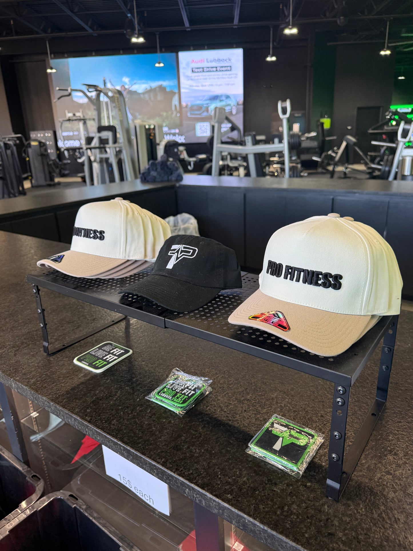 Pro Fitness Tan/White Snap Back Hat