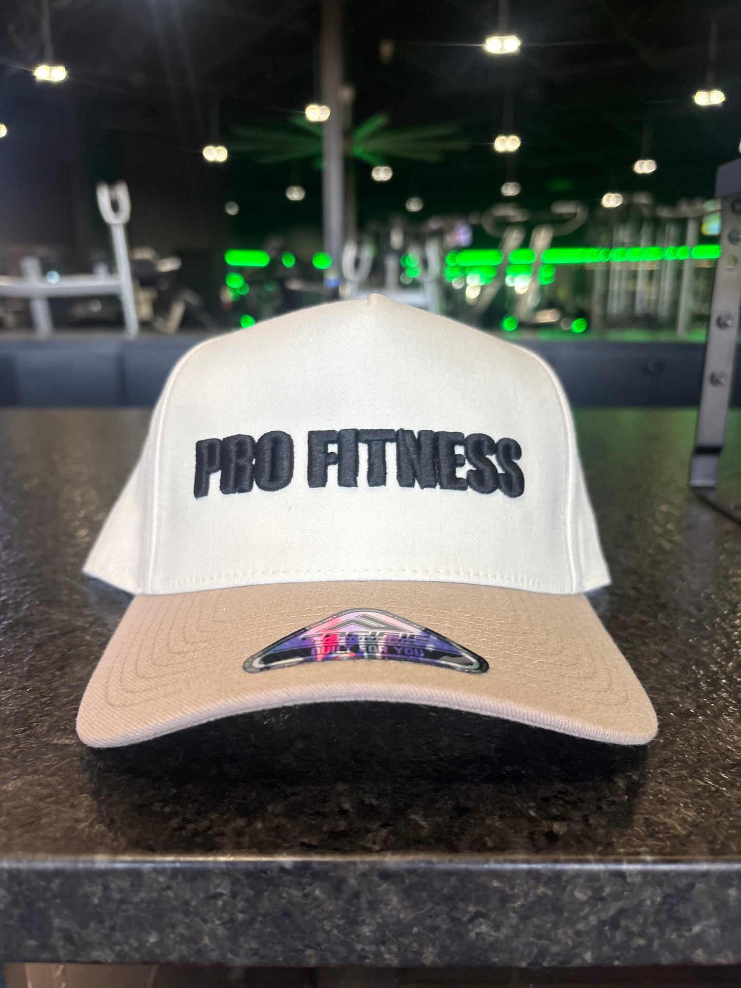 Pro Fitness Tan/White Snap Back Hat