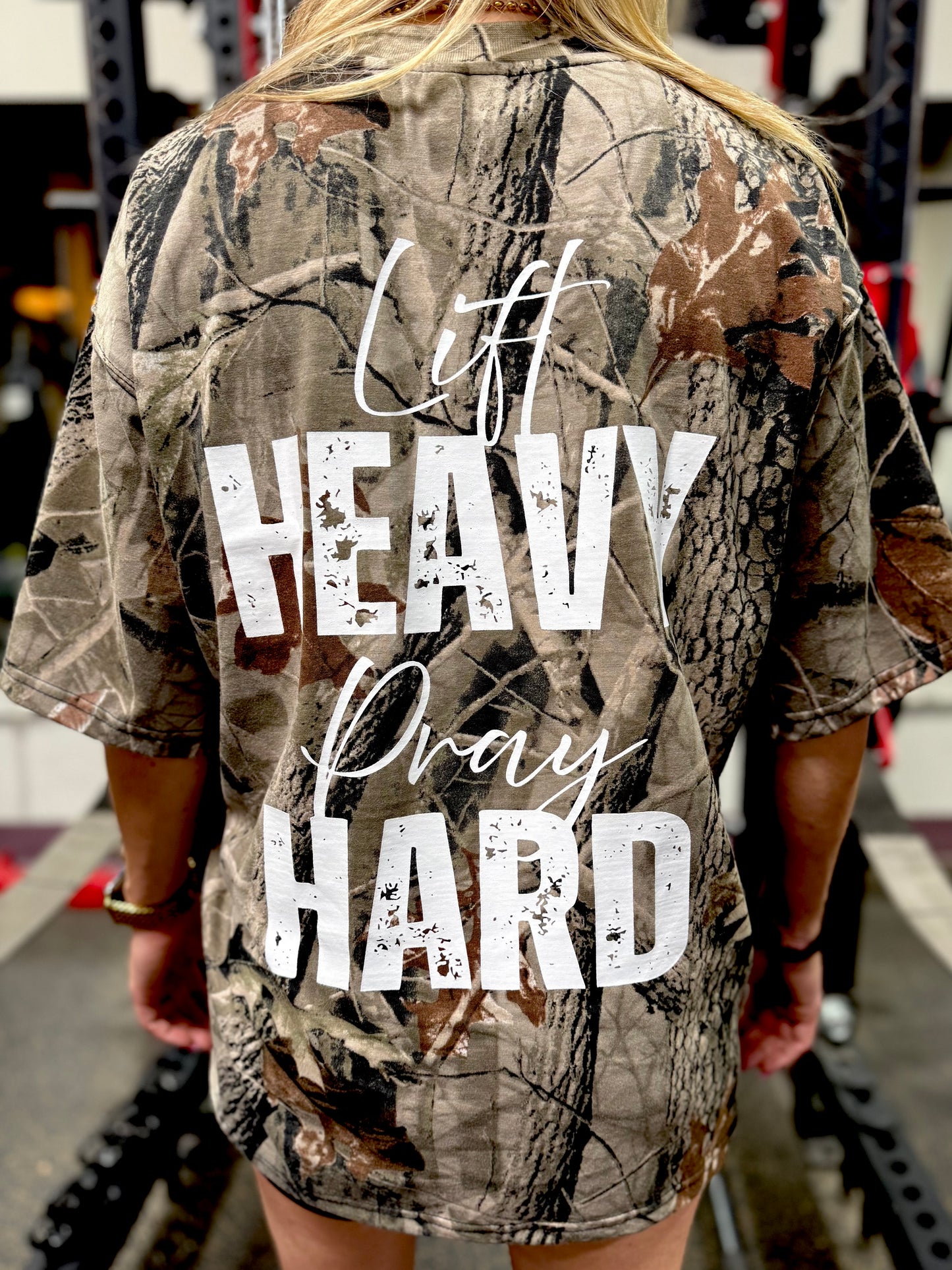 Camo Oversized Shirt Lift Heavy
