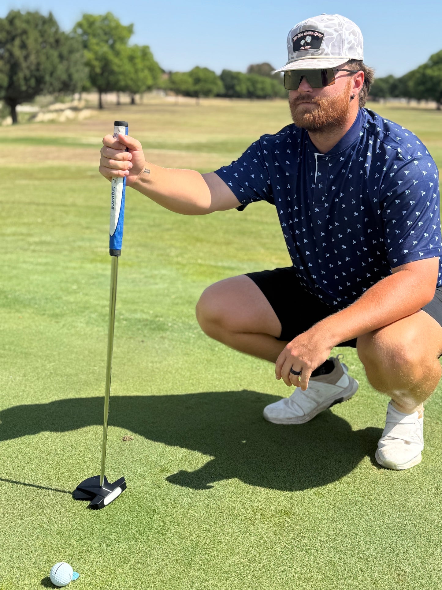 Blue PF Blade Polo