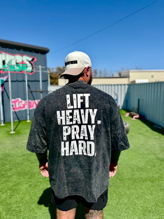 Black Acid Oversized Shirt Lift Heavy