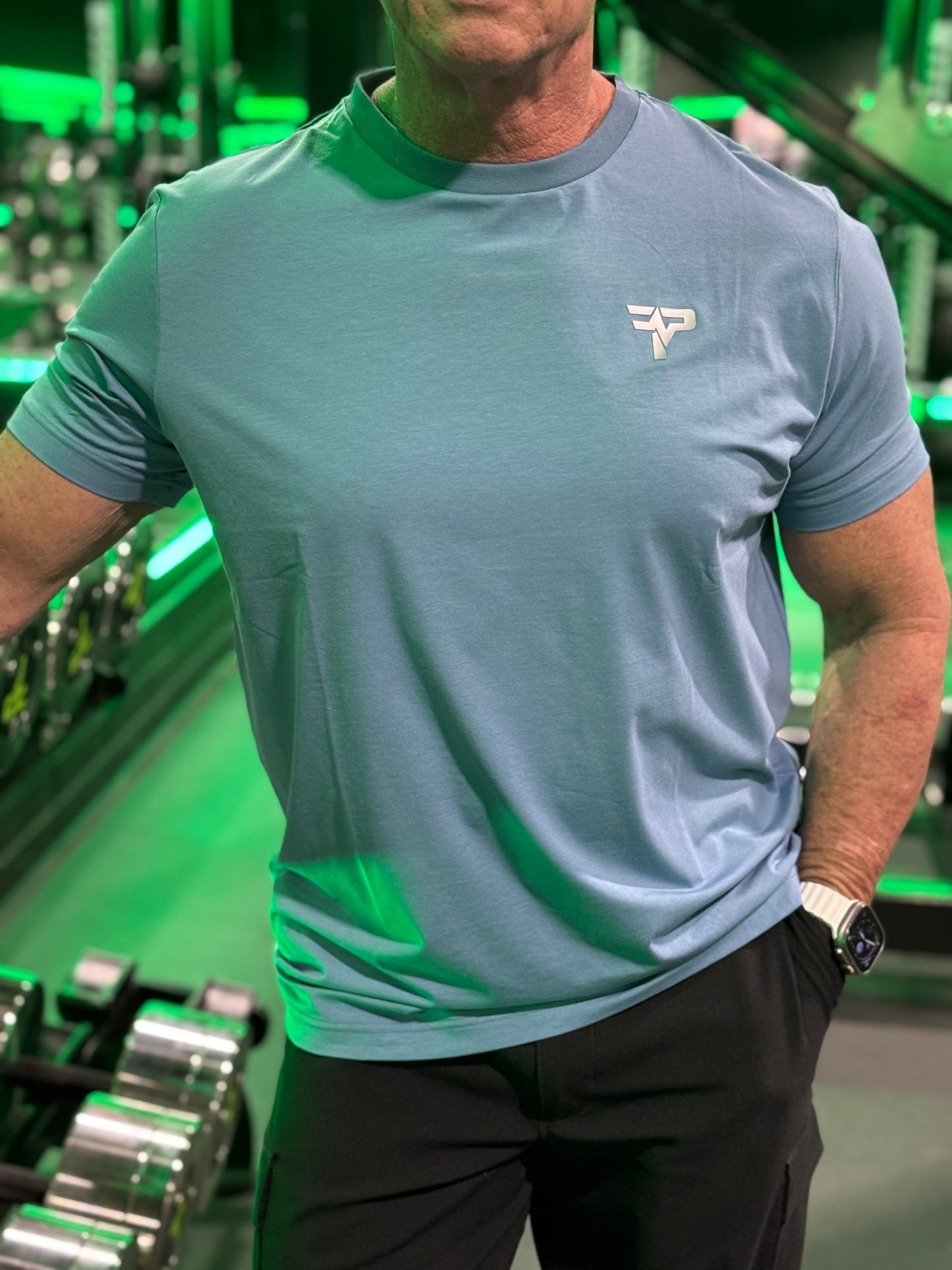 Signature Tee - Dusty Blue