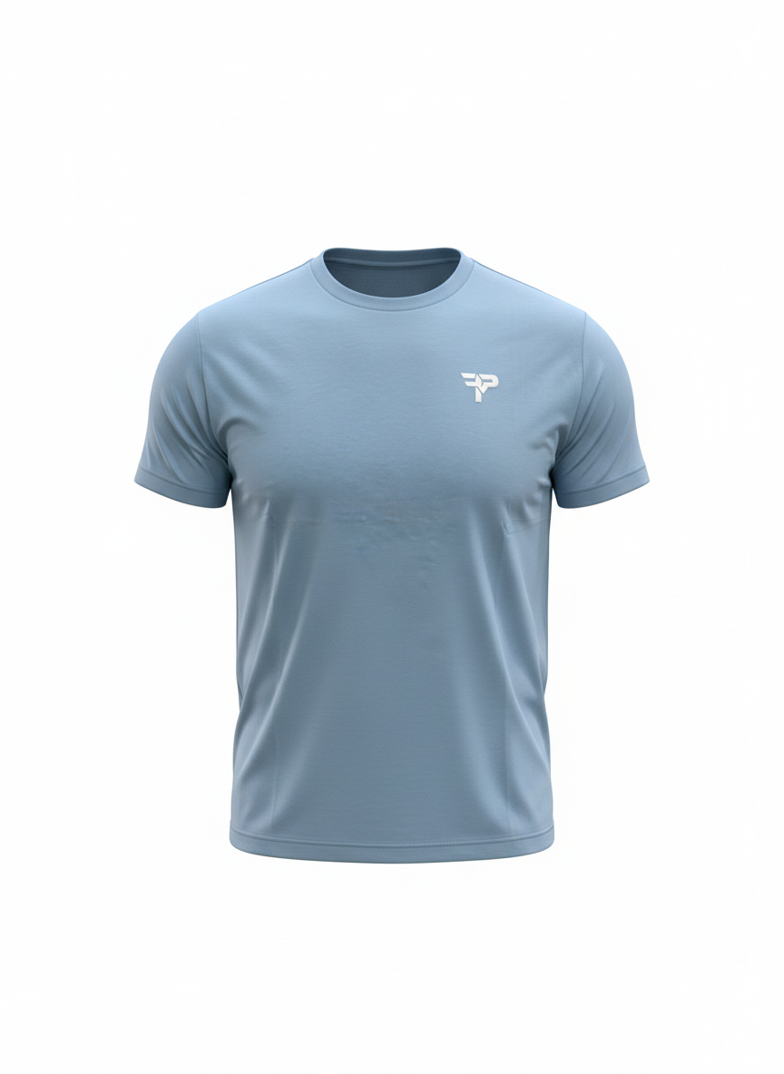 Signature Tee - Dusty Blue