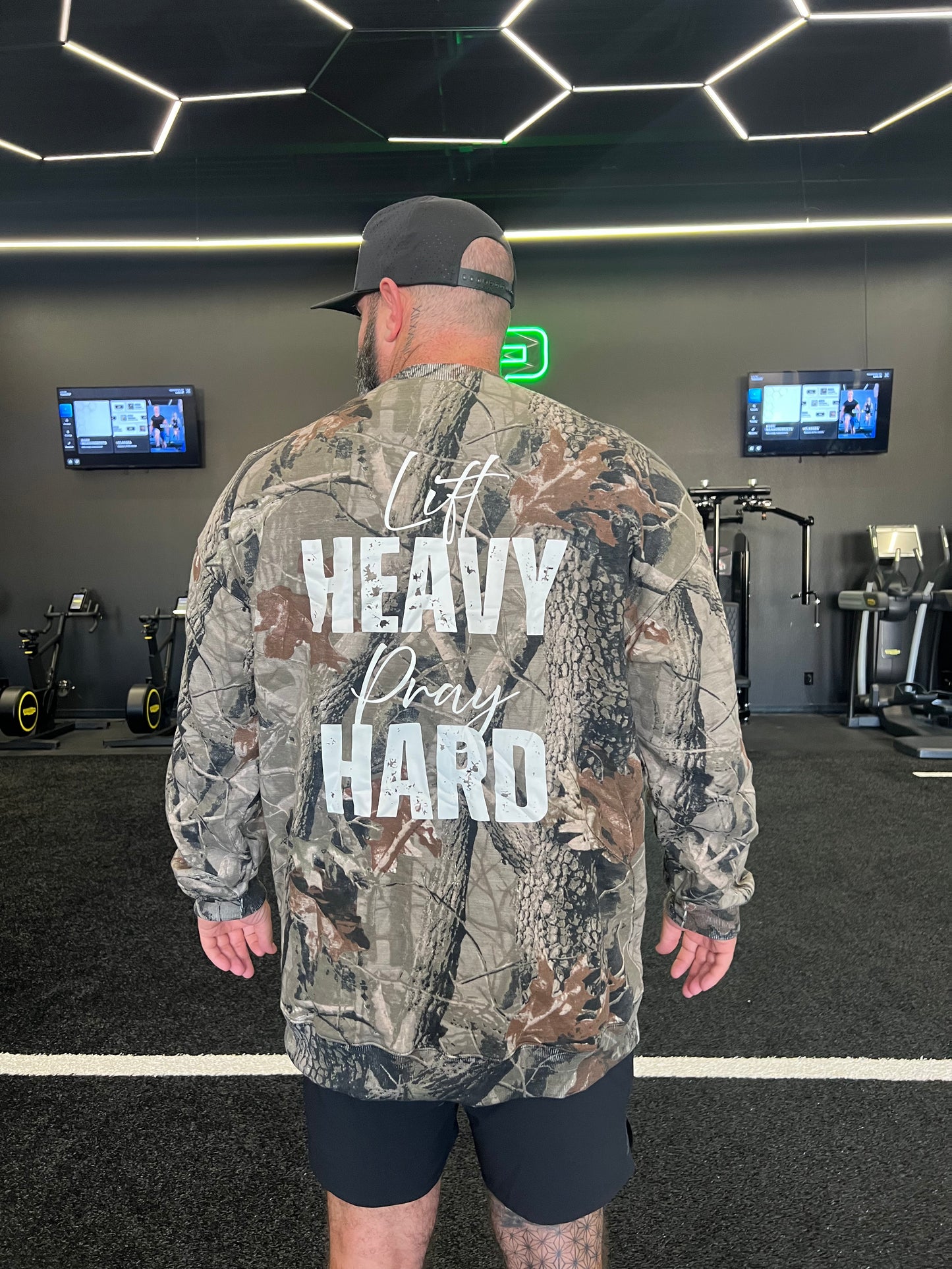 Camo Oversized Sweatshirt Lift Heavy