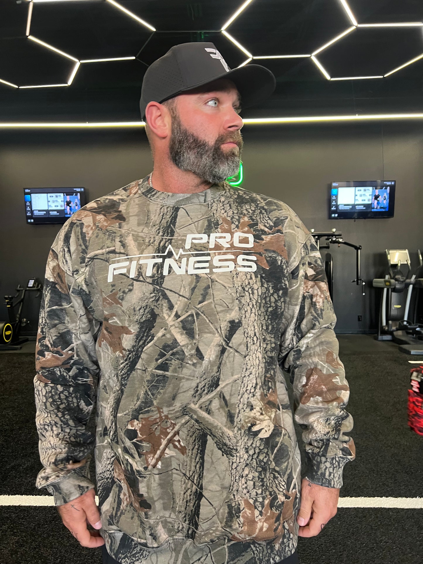 Camo Oversized Sweatshirt Lift Heavy